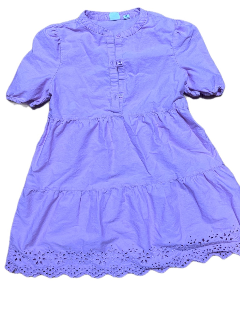 GAP Lavender Eyelet Tiered Dress